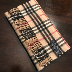 *SOLD*  Authentic Burberry  Cashmere Plaid Scarf